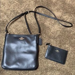 💕Coach cross purse w/coin wallet💕